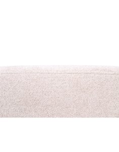 kwadratowy hoker do kuchni z podnóżkiem dolly, beż