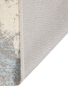 dywan plamoodporny beżowo niebieski grey blue net