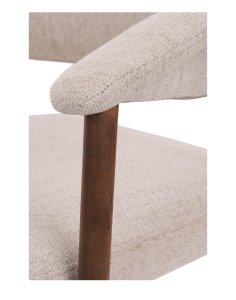 fotel tapicerowany elk, ciemny dąb (56160100)