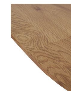 stół okrągły rozkładany enzo m plus, 100-180 cm, dziki dąb