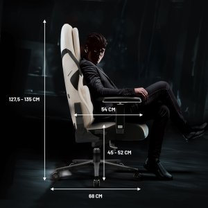 Fotel gamingowy beżowy z chłodzącym siedziskiem, Normal Size: Diablo X-One Prime Desert Storm 11
