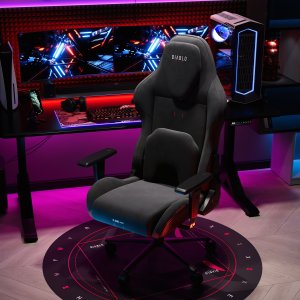 Fotel gamingowy czarny z chłodzącym siedziskiem, Normal Size: Diablo X-One Prime Burned Black 4