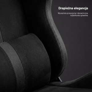Fotel gamingowy materiałowy czarny Normal Size: Diablo X-One 2.0 Burned Black 4