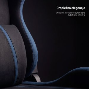 Fotel gamingowy materiałowy King Size, czarno-niebieski: Diablo X-One 2.0 Night Blue 5