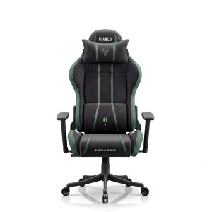 Fotel gamingowy materiałowy Small Size, czarno-zielony: Diablo X-One 2.0 Forest Green 2