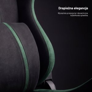 Fotel gamingowy materiałowy Small Size, czarno-zielony: Diablo X-One 2.0 Forest Green 4