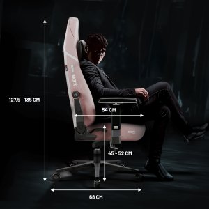 Fotel gamingowy różowy z magnetycznym zagłówkiem Normal Size: Diablo X-Eye Prime Akira Pink 15