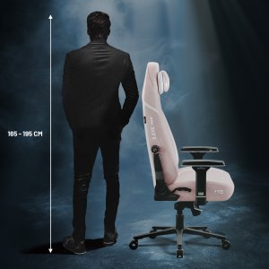 Fotel gamingowy różowy z magnetycznym zagłówkiem Normal Size: Diablo X-Eye Prime Akira Pink 16