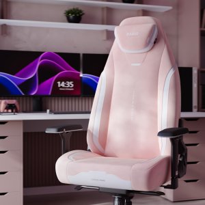Fotel gamingowy różowy z magnetycznym zagłówkiem Normal Size: Diablo X-Eye Prime Akira Pink 17