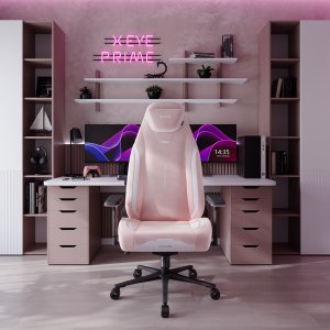 Fotel gamingowy różowy z magnetycznym zagłówkiem Normal Size: Diablo X-Eye Prime Akira Pink 18