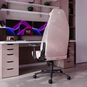 Fotel gamingowy różowy z magnetycznym zagłówkiem Normal Size: Diablo X-Eye Prime Akira Pink 4