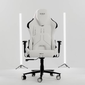 Fotel gamingowy szary z chłodzącym siedziskiem, Normal Size: Diablo X-One Prime Nightwolf Moon 5