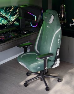 fotel gamingowy, diablo, butelkowa zieleń