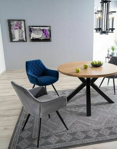 krzeslo linea velvet granat