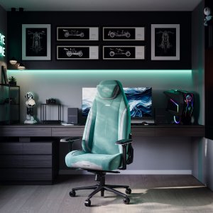 Gamingowy fotel z magnetycznym zagłówkiem miętowy Diablo X-Eye Prime Mystic Mint 17