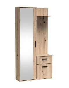 meble do przedpokoju z lustrem lux dąb artisan