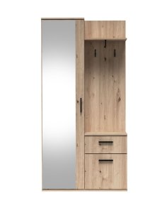 meble do przedpokoju z lustrem lux dąb artisan
