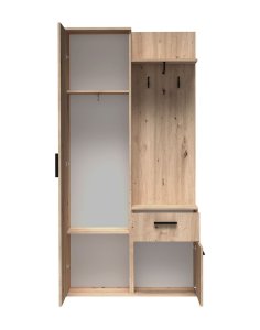 meble do przedpokoju z lustrem lux dąb artisan