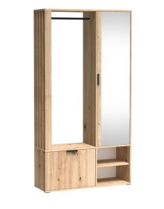 szafa do przedpokoju z lustrem milo dąb artisan
