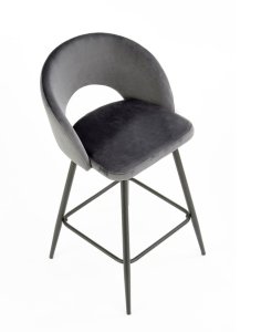 hoker do kuchni h96, szary welwet