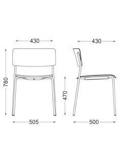 Krzesło konferencyjne Hubi 4L Wood