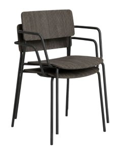 Krzesło konferencyjne Hubi 4L Arm Wood