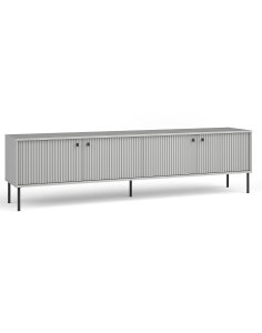 Szafka RTV z zamykanymi szafkami, ryflowane fronty Iris 09