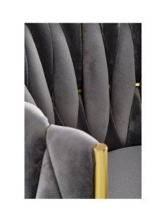 krzesło K517 popielate, tapicerowane velvet, nowoczesny design