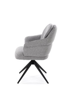 krzesło z funkcją obracania k570, boucle, szare