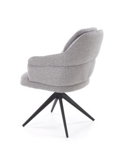 krzesło z funkcją obracania k570, boucle, szare