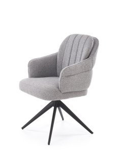 krzesło z funkcją obracania k570, boucle, szare