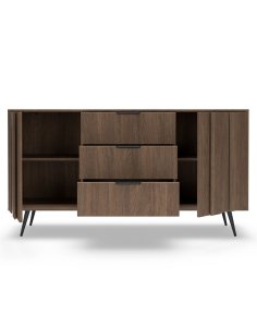 komoda do salonu dąb dunin z szafkami i szufladami amaro f