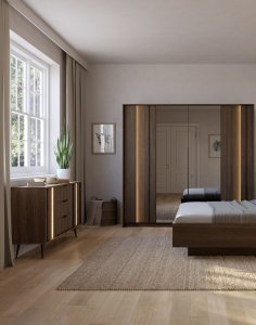 komoda do salonu dąb dunin z szafkami i szufladami amaro f