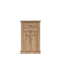 Wąska komoda Antica  A-3 kraft złoty 82 cm