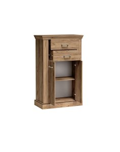 Wąska komoda Antica  A-3 kraft złoty 82 cm