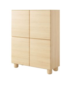 wysoka komoda do salonu lomo a 100 cm dąb vinenza