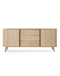 duża komoda z lamelami do salonu lovi 192 cm