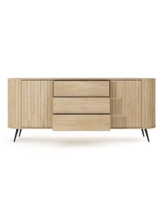 duża komoda z lamelami do salonu lovi 192 cm