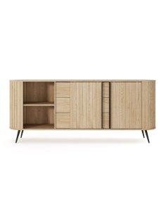 duża komoda z lamelami do salonu lovi 192 cm