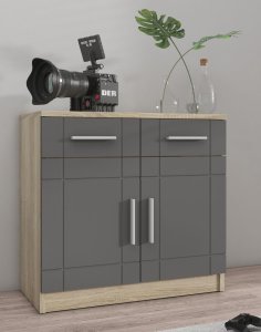 komoda paris gh 2f2s grafit dab sonoma