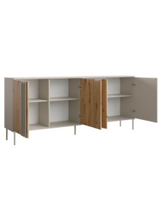 Komoda Rimini 04 z drzwiami 4D, kaszmir + dąb artisan