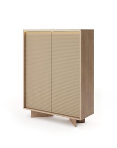 komoda wysoka semi a led cappuccino bolivar naturalny