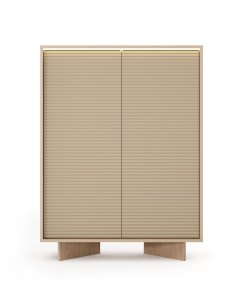 komoda wysoka semi a led cappuccino bolivar naturalny