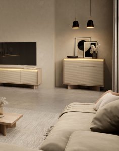 komoda do salonu semi d led