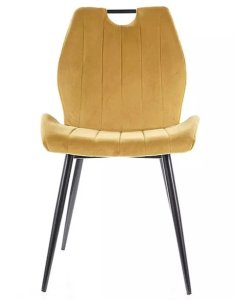krzeslo arco velvet curry