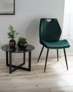 krzeslo arco velvet zielony