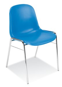 Krzesło Beta chrome, niebieskie K31 - wysyłka 24h