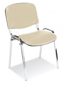 Krzesło Iso bianco chrome