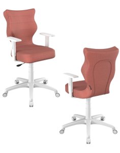 Krzesło młodzieżowe Duo, biała podstawa, rozmiar 6, wzrost 159-188 cm
