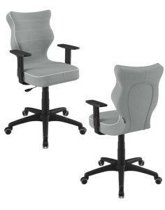 Krzesło młodzieżowe Duo, czarna podstawa, rozmiar 6, wzrost 159-188 cm